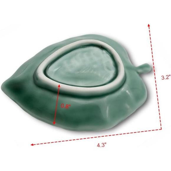 Leaf Trinket Dish Decorative Ring Dish Holder for Jewelry Engagament Wedding - Picture 4 of 5